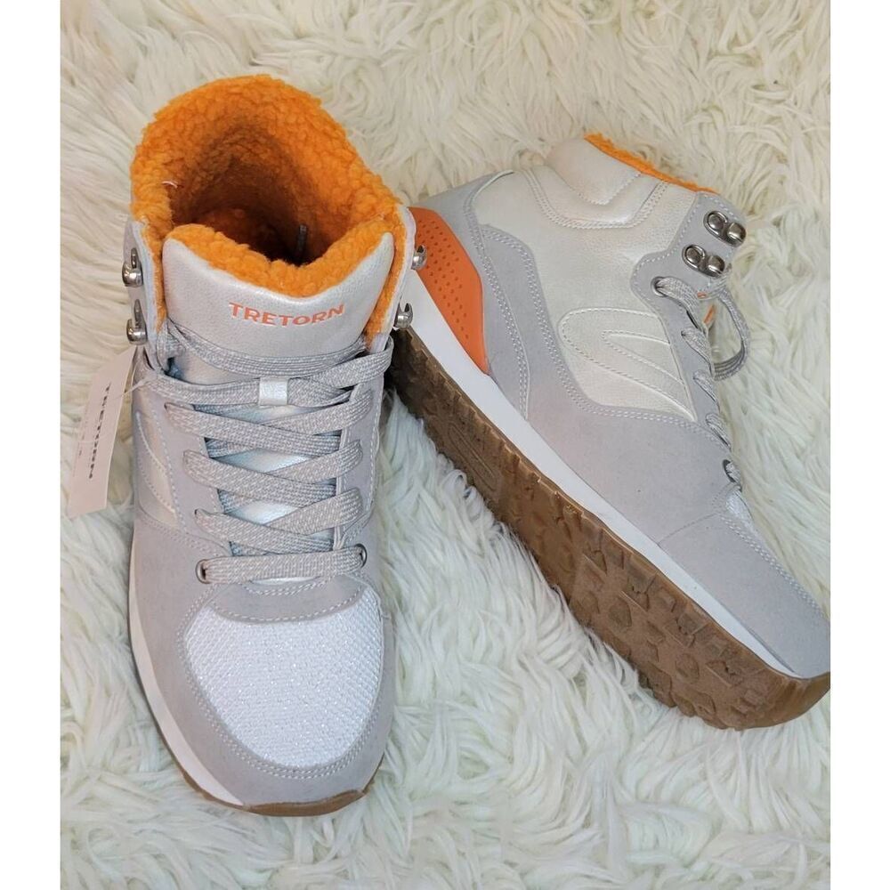 TRETORN Women's Lily Hi-top Sneaker Boot Sz 9 Faux Fur Sherpa Lined New Weather